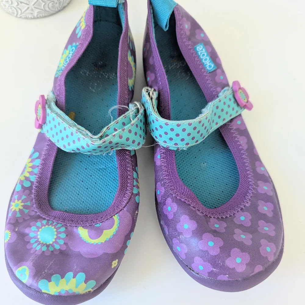 ⭐Purple Chooze Mary Jane Shoes Size 1⭐ - Picture 3 of 7